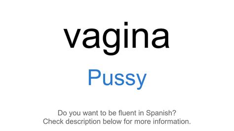 pussy in spanish|PUSSY .